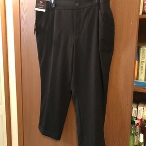Black Cropped Dress Pants
